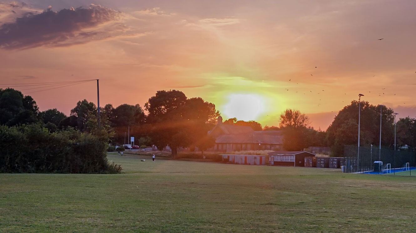 View across Lower Field